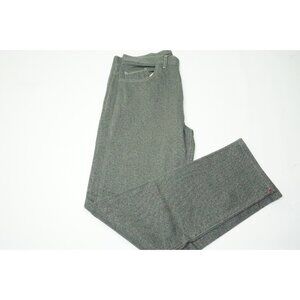 Isaia Slim Gray Black Woven Cotton Blend Mens Pants Sz 48R Brand New